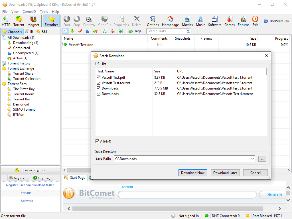 BitComet 2.01 download the new for windows