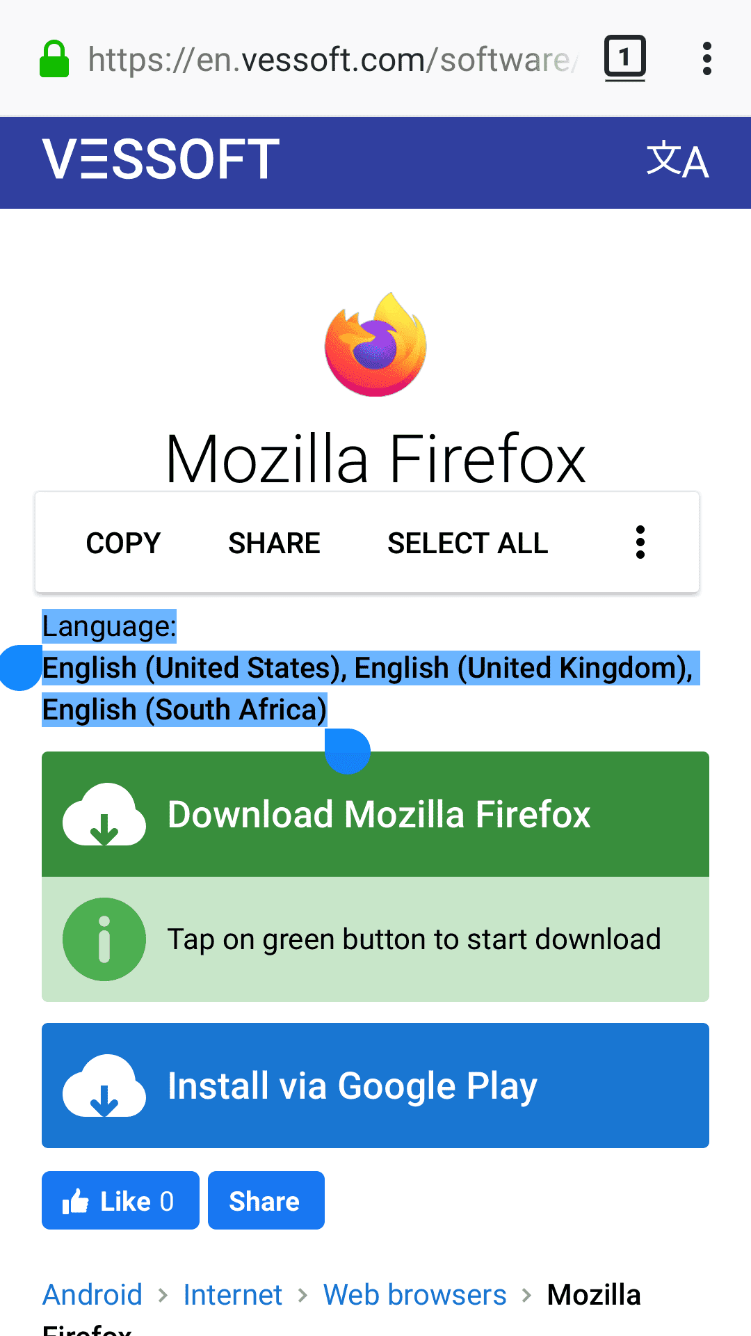 descargar mozilla firefox gratis para android