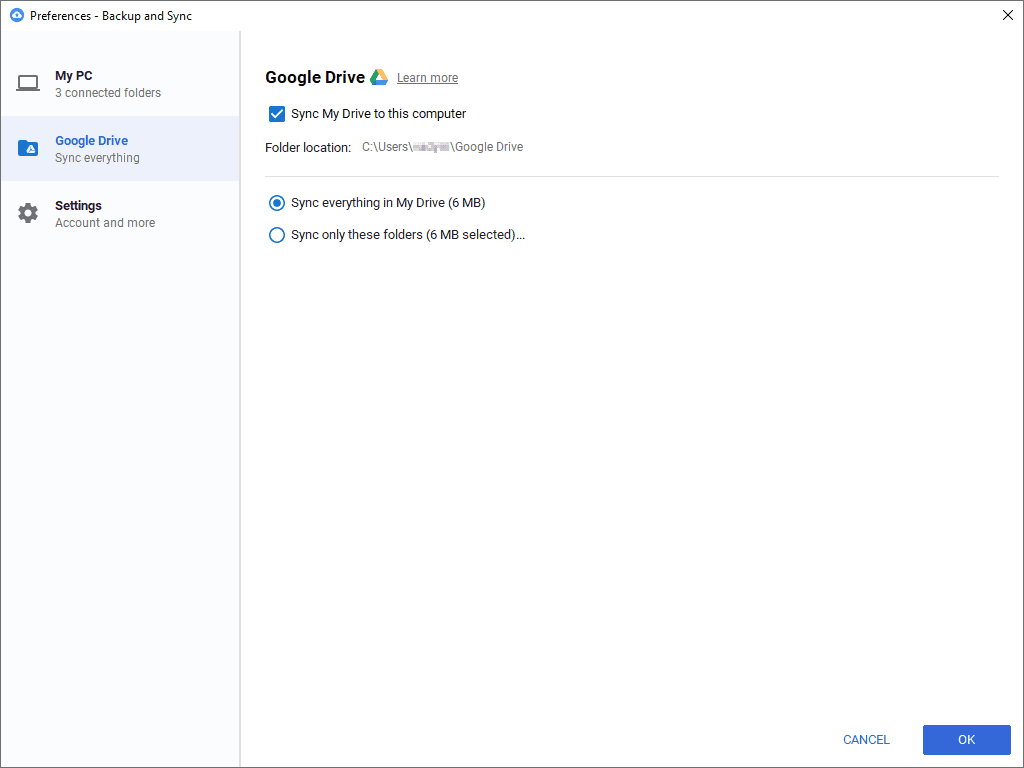 google backup and sync not working mac big sur