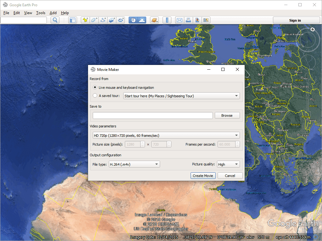 google earth pro system requirements windows 10