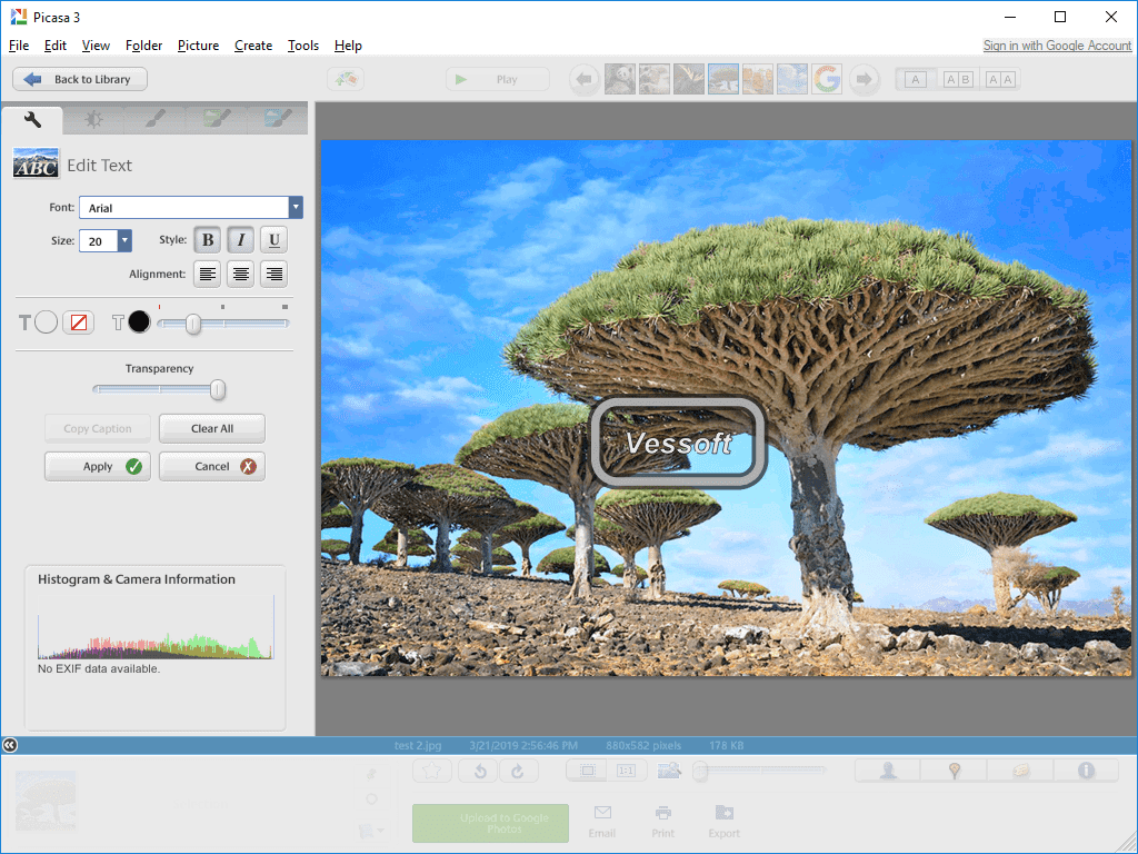 photo editing software picasa 3 free download