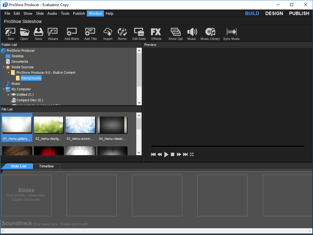 proshow producer templates