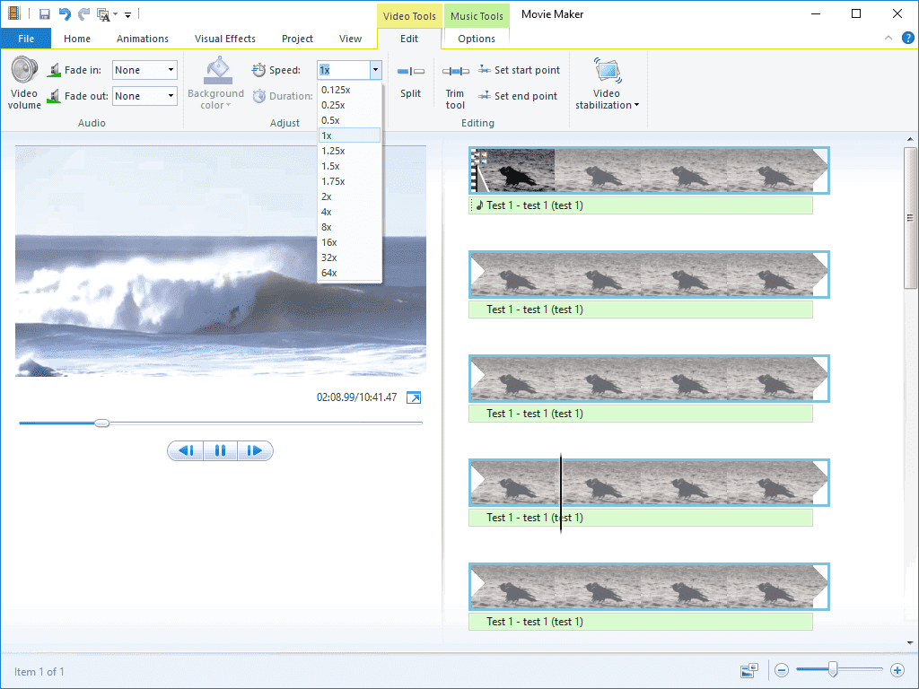 add audio to photo to movie maker